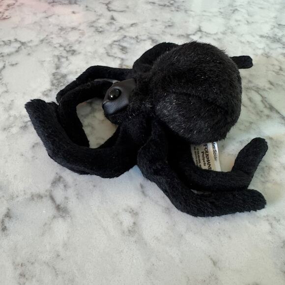 Folkmanis Mini Spider Finger Puppet Black Arachnid Puppet Tarantula - Picture 3 of 10